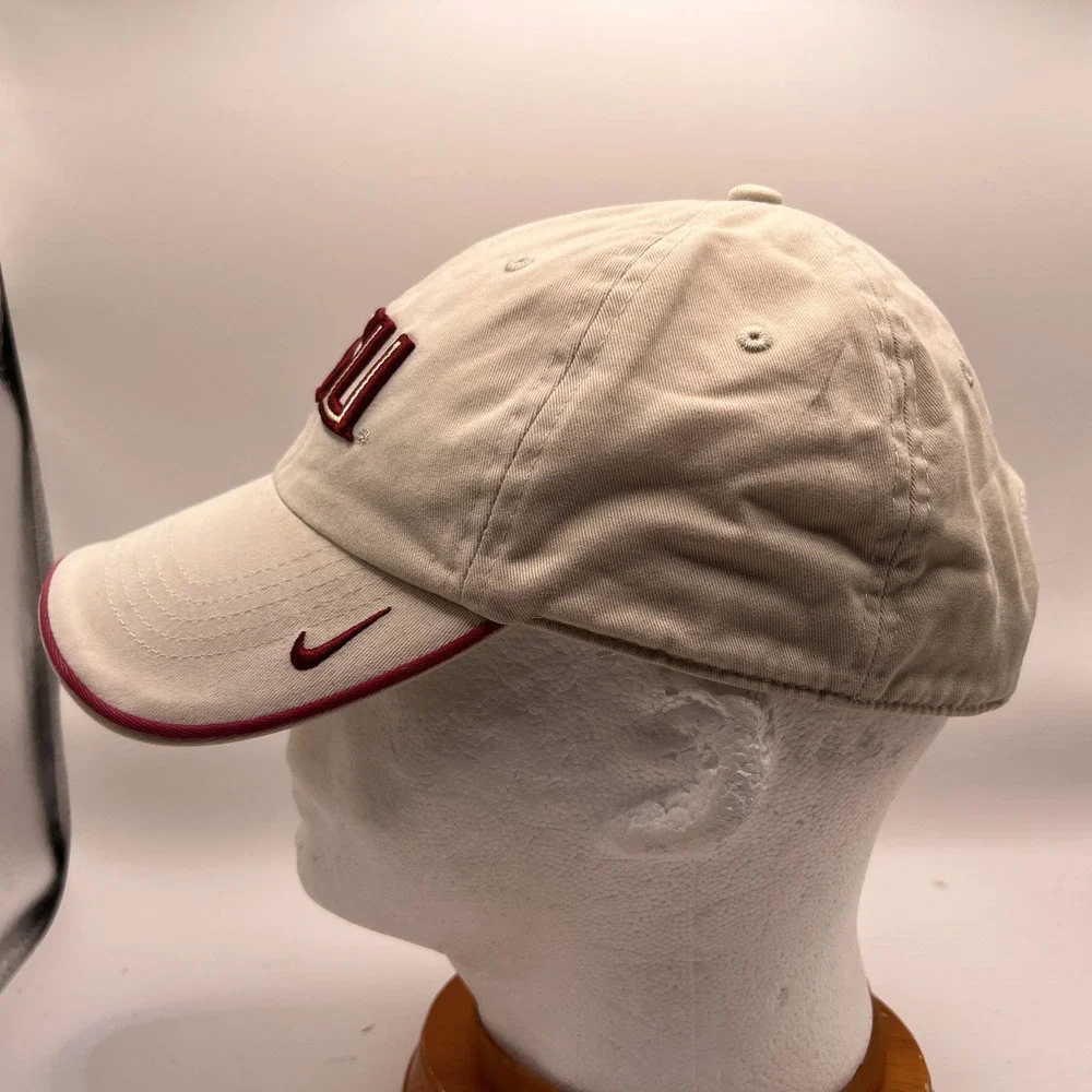 Nike Team FSU Florida State Seminoles Hat Tan Maroon Adjustable Cap 411942